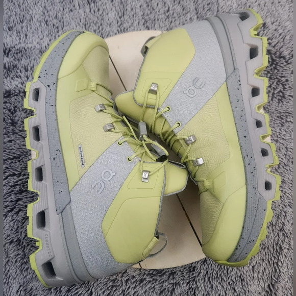 On Cloud "Cloudtrax" Women's Waterproof Hiking Boots Size 6.5 Glacier/Zest NWOB - Picture 5 of 8